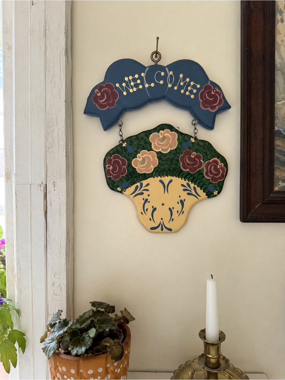 Cottagecore “Welcome” Wall Decor